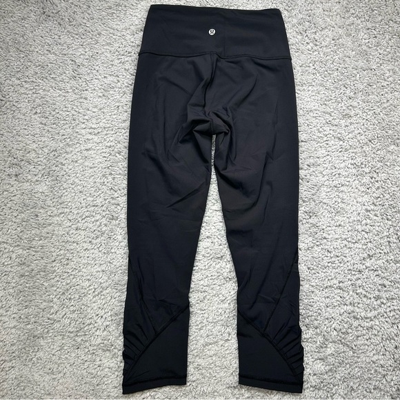 Lululemon Leggings Womens 4 Wunder Under Crop Hi Rise Classic Activewear Fitness - Picture 8 of 8